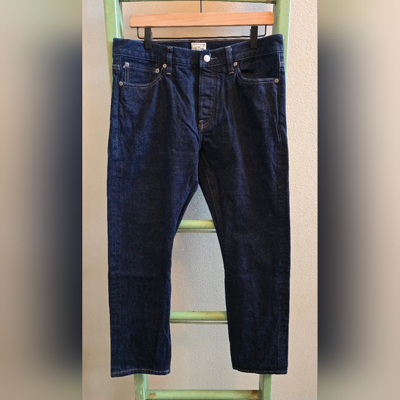 J. Crew Men's 770 Straight Fit Denim Jeans, Button Fly, Size 33x32 - Picture 3 of 9